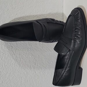 J. Crew Black Leather Loafers